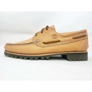NEW Mens TIMBERLAND 'Bare Naked' Light Brown Horween Leather Boat Shoes 11.5 06